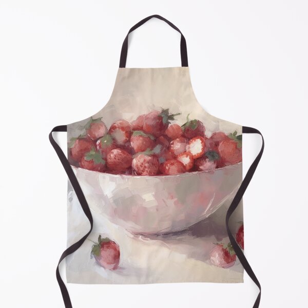 Item preview, Coquette aesthetic vintage painting of strawberries designed and sold by Coquette Art.