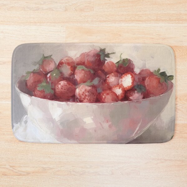 Item preview, Coquette aesthetic vintage painting of strawberries designed and sold by Coquette Art.