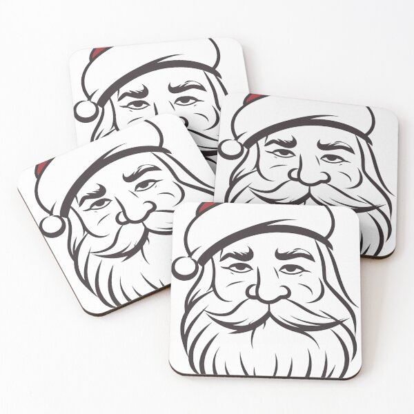 Item preview, minimalist Santa Claus designed and sold by MOA-trends.