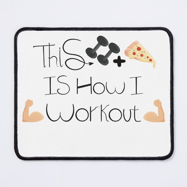 Item preview, Dumbbells with pizza  designed and sold by Simleartgallery.