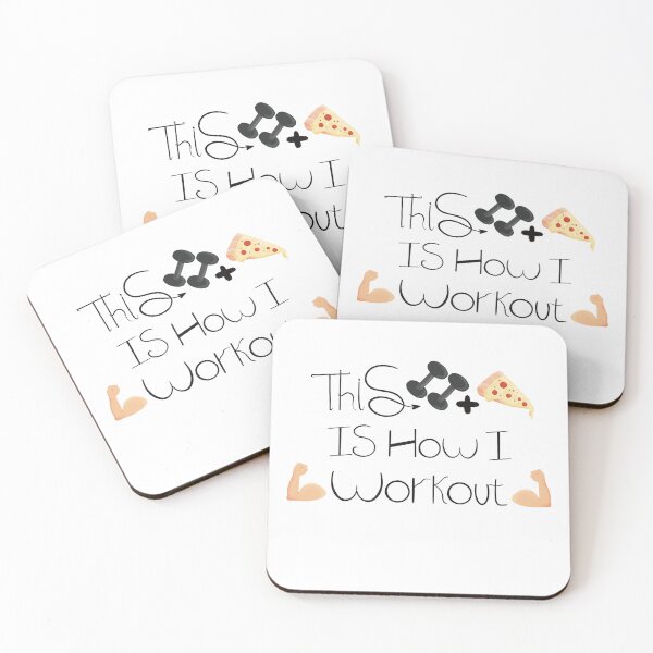 Item preview, Dumbbells with pizza  designed and sold by Simleartgallery.