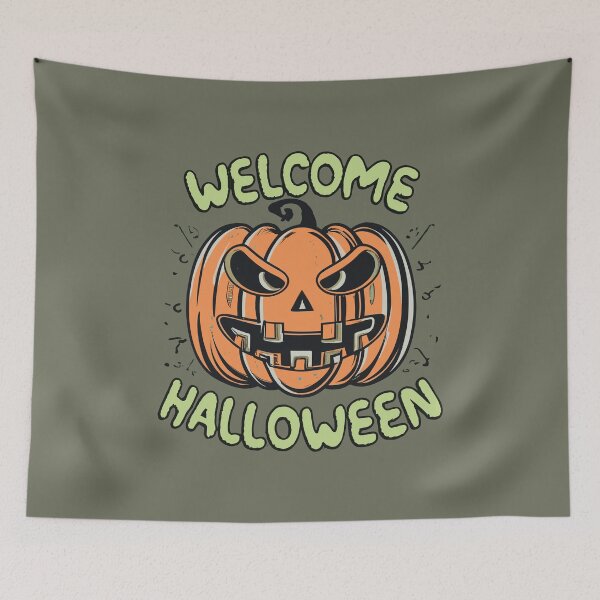 Item preview, Halloween Pumpkin with Welcome designed and sold by ARVM.