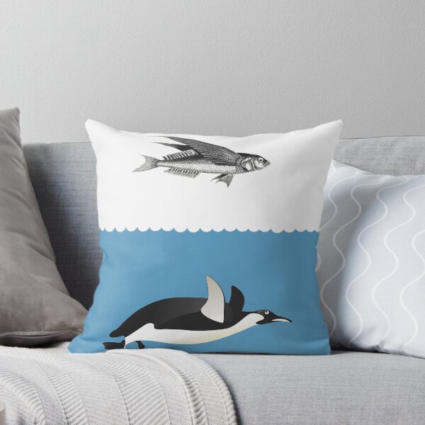 Item preview, Flying Fish Swimming  Penguin designed and sold by Serenade  Rock.
