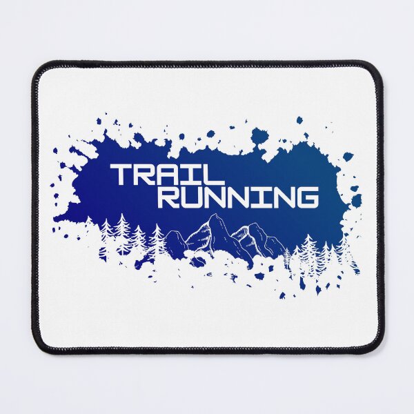 Item preview, Trail running mountains and forest blue color splash designed and sold by wejollydigitals.