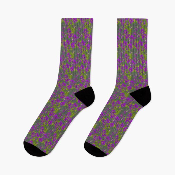 Item preview, Hummingbirds on Purple Flowers designed and sold by neverfaraway.