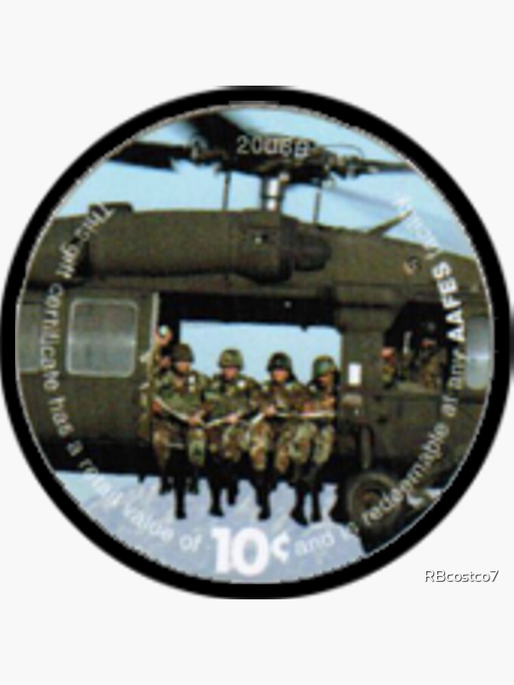 Thumbnail 3 of 3, Sticker, Army and Air Force Exchange Service (AAFES) Pog Money designed and sold by RBcostco7.