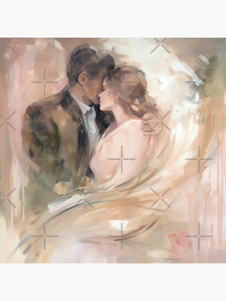 Coquette aesthetic vintage painting of a couple Greeting Card for Sale by  CoquetteArt