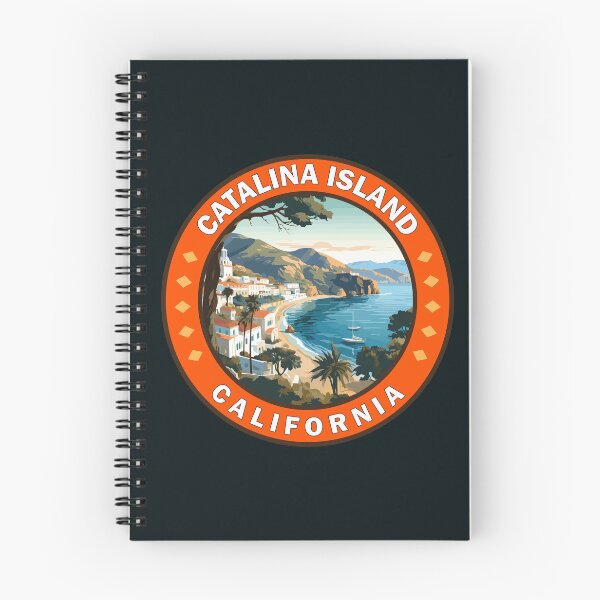 Item preview, Catalina Island California Travel Art Badge designed and sold by KrisSidDesigns.