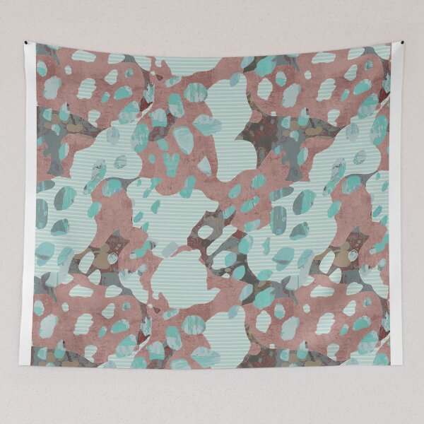 Item preview, Animalier meets stripes orange designed and sold by Alessandro Remo Mazzoni Remotextiles.