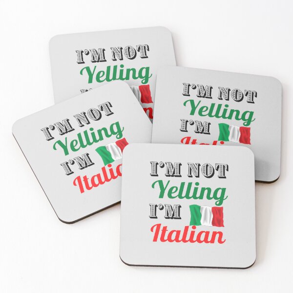 Item preview, 1980s Hilarious Funny Italy National Flag I am not yelling I am Italian  designed and sold by IamTrending.