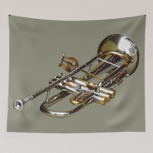 Item preview, Trumpet With Lyre designed and sold by Susan Savad.