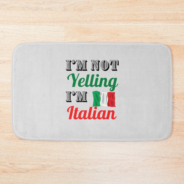 Item preview, 1980s Hilarious Funny Italy National Flag I am not yelling I am Italian  designed and sold by IamTrending.