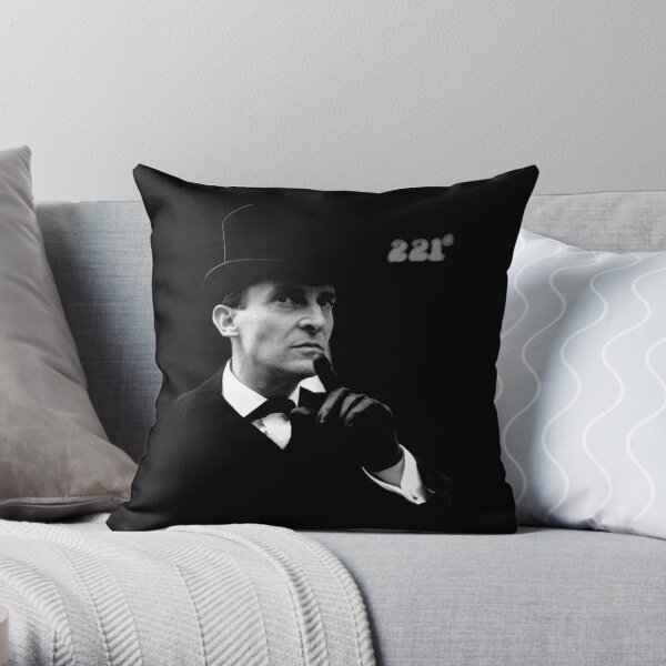 Jeremy Brett - Perfectly Sherlock Throw Pillow