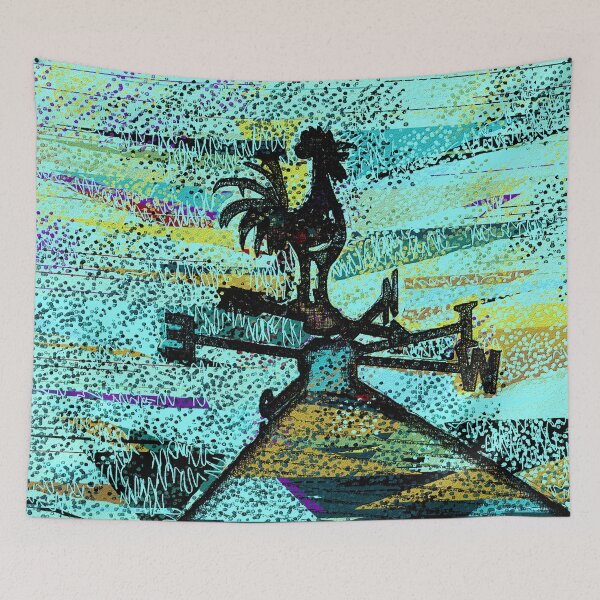 Item preview, Funky Rooster Weather Vane designed and sold by Leslie Montgomery Art.
