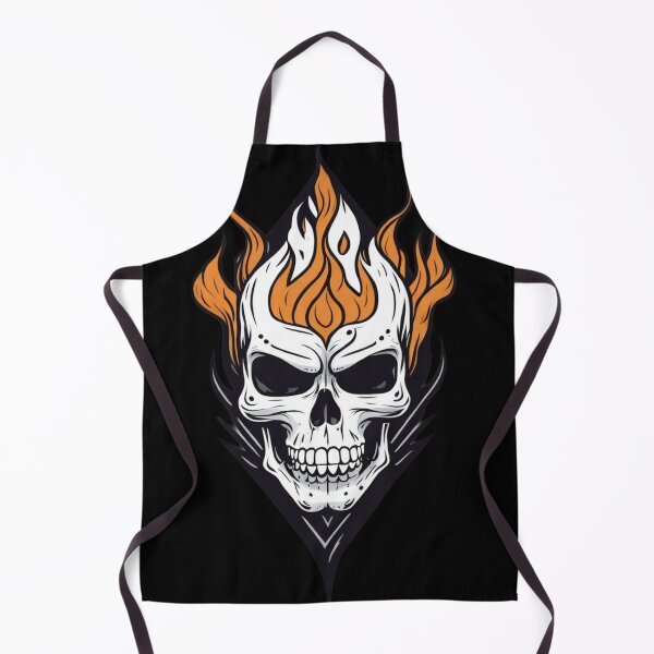 Item preview, Flaming Skull designed and sold by MadeleinesINK.