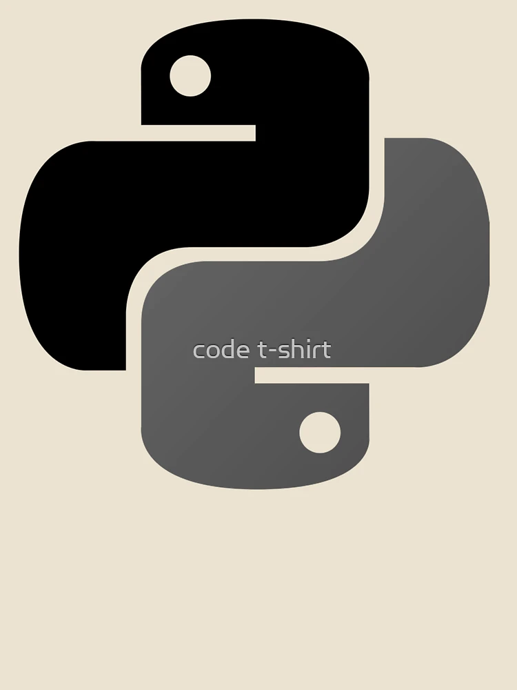 Thumbnail 4 of 4, Relaxed T-Shirt, Python Logo - Programming Language designed and sold by code t-shirt.