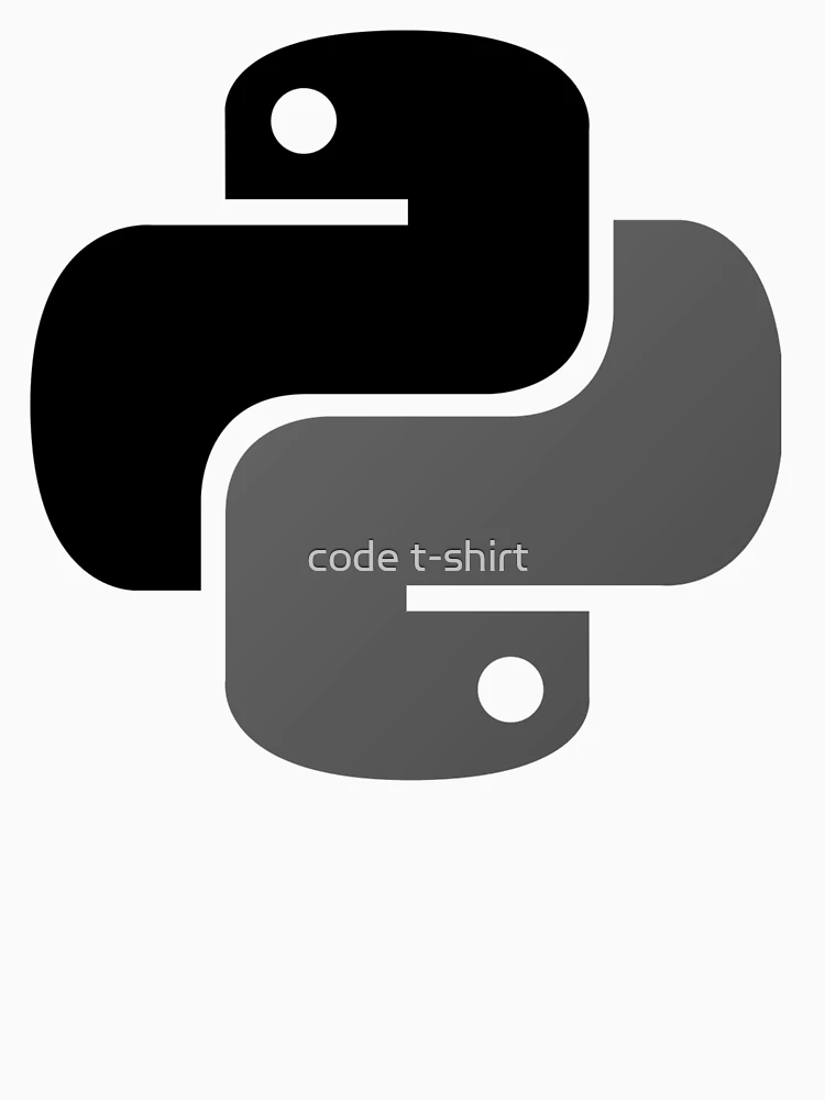 Thumbnail 4 of 4, V-Neck T-Shirt, Python Logo - Programming Language designed and sold by code t-shirt.