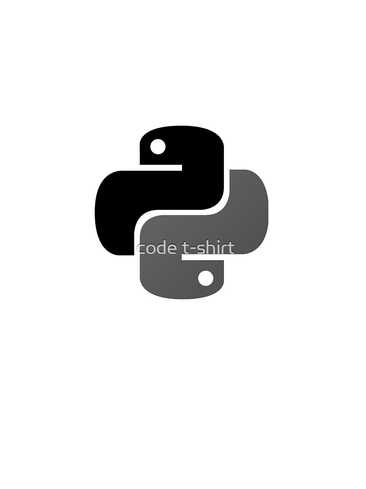 Thumbnail 4 of 4, Graphic T-Shirt, Python Logo - Programming Language designed and sold by code-t-shirt.