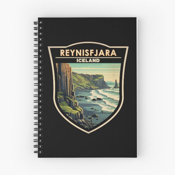 Item preview, Reynisfjara Beach Iceland Vintage Badge designed and sold by KrisSidDesigns.