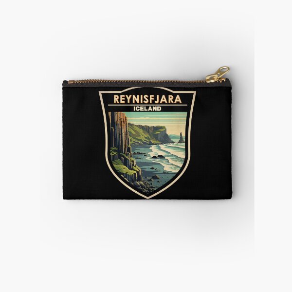 Item preview, Reynisfjara Beach Iceland Vintage Badge designed and sold by KrisSidDesigns.