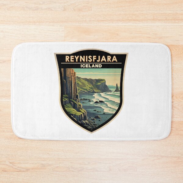 Item preview, Reynisfjara Beach Iceland Vintage Badge designed and sold by KrisSidDesigns.