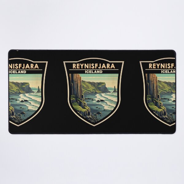 Item preview, Reynisfjara Beach Iceland Vintage Badge designed and sold by KrisSidDesigns.