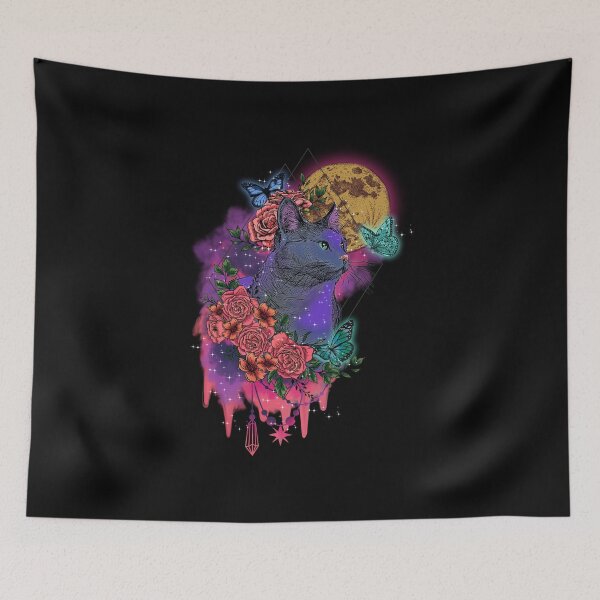 Item preview, cat with flowers designed and sold by StarDan.