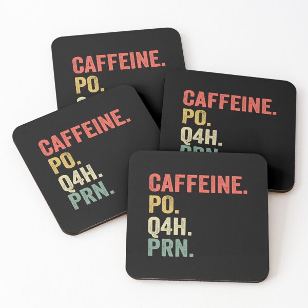 Item preview, Caffeine Po Q4h Prn Funny Nurse Nursing Vintage designed and sold by jingdomdesgine.