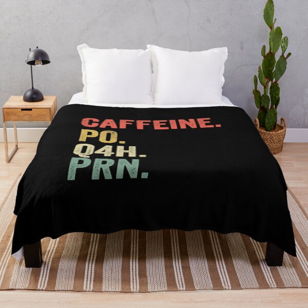 Item preview, Caffeine Po Q4h Prn Funny Nurse Nursing Vintage designed and sold by jingdomdesgine.