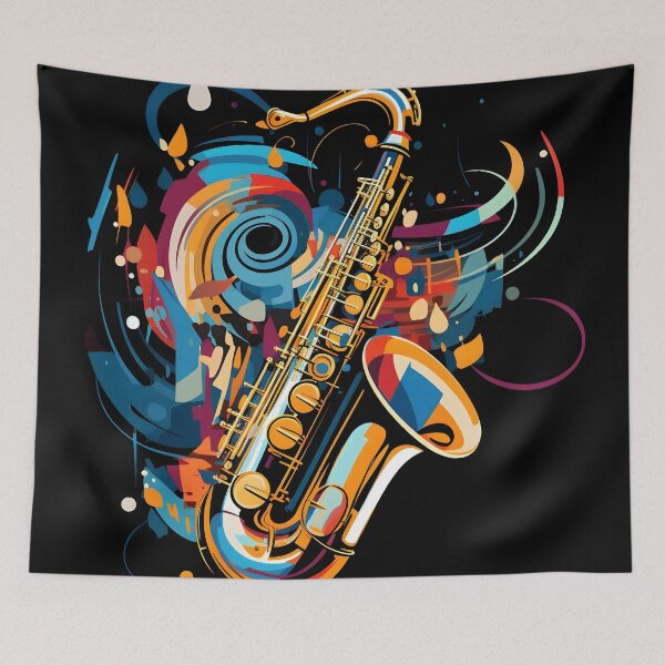 Item preview, Abstract Saxophone Design designed and sold by dcrc.
