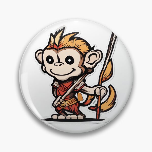 Item preview, Cartoon monkey king designed and sold by Maths-4-Nerds.
