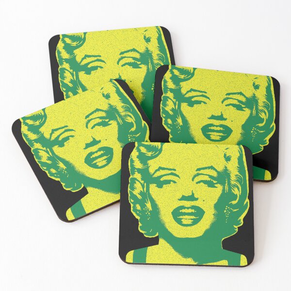 Item preview, Iconic Marilyn Monroe: Bring Glamour to Your Space! Vintage Retro Style Green and Yellow designed and sold by pelagio.