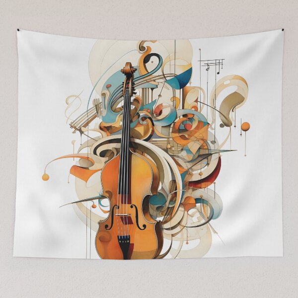 Item preview, Abstract Violin Design designed and sold by dcrc.