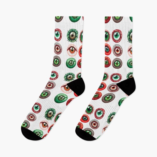 Item preview, A set of different eyes on a seal for Halloween. Magic eyes. Print for printing, blank for designers, textile, t-shirt, label, t-shirt designed and sold by Anastasiia Yurevych.