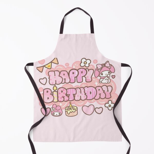Aperçu de l'œuvre Sanrio My Melody Happy Birthday kawaii art print créée et vendue par Lana Bar.