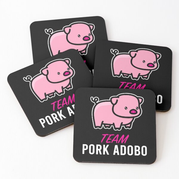 Item preview, TEAM PORK ADOBO - Cute Pink Pig designed and sold by Darling DeDe.