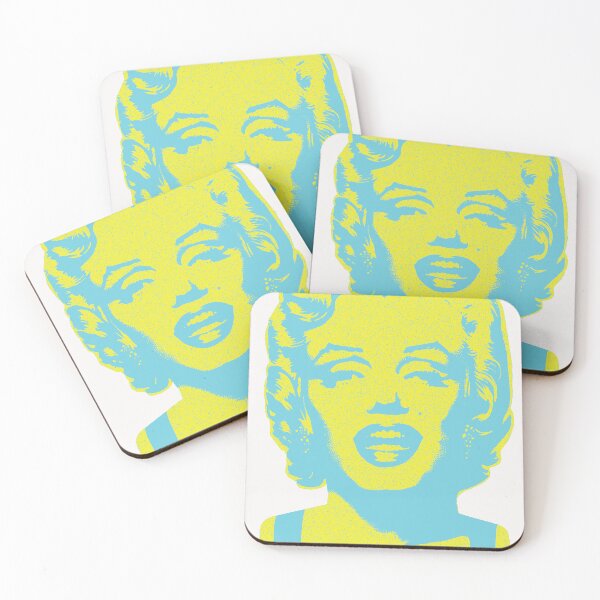 Item preview, Copy of Iconic Marilyn Monroe: Bring Glamour to Your Space! Vintage Retro Style Aqua and Yellow designed and sold by pelagio.