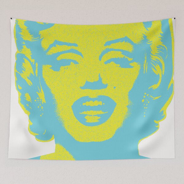 Item preview, Copy of Iconic Marilyn Monroe: Bring Glamour to Your Space! Vintage Retro Style Aqua and Yellow designed and sold by pelagio.