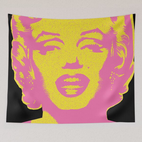 Item preview, Iconic Marilyn Monroe: Bring Glamour to Your Space! Vintage Retro Style Hot Pink and Yellow designed and sold by pelagio.