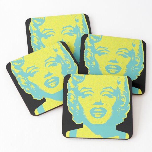 Item preview, Iconic Marilyn Monroe: Bring Glamour to Your Space! Vintage Retro Style Turquoise and Yellow designed and sold by pelagio.