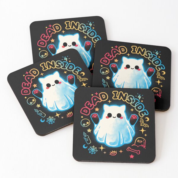 Item preview, Cat ghost dead inside designed and sold by NemiMakeit.