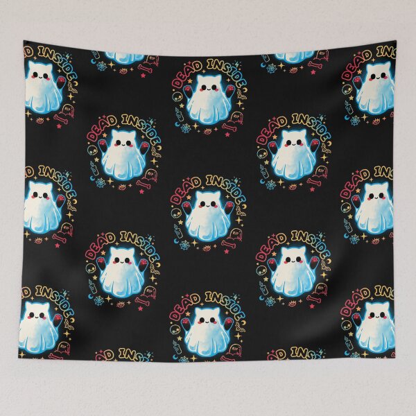 Item preview, Cat ghost dead inside designed and sold by NemiMakeit.