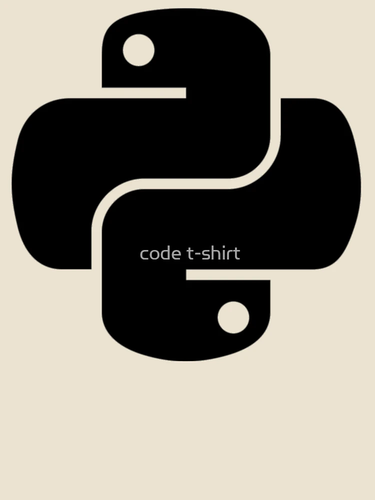 Thumbnail 4 of 4, Relaxed T-Shirt, Python Logo - Programming Language designed and sold by code t-shirt.