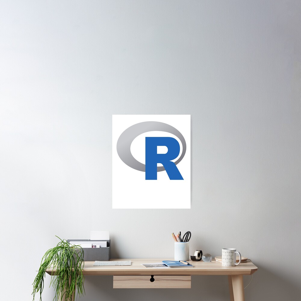 "R Official Logo Programming Language" Poster by rainwater11  Redbubble
