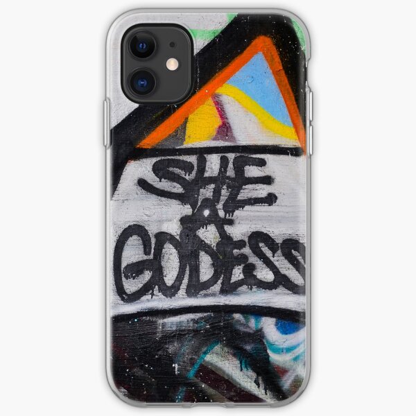 Abstract Graffiti Wall Art, She a Godess iPhone Soft Case