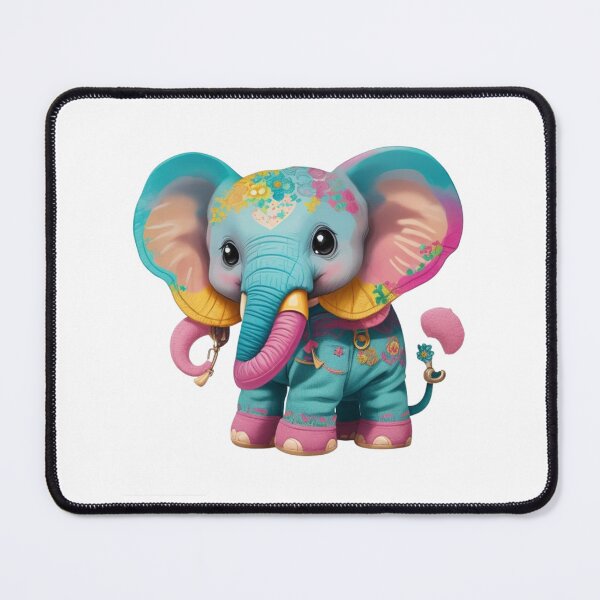 Item preview, Beautiful clipart of a cute colorful baby elephant. designed and sold by Vegasstickers.