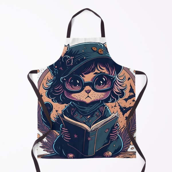 Item preview, Little Cat Witch designed and sold by ArtsyWishesShop.