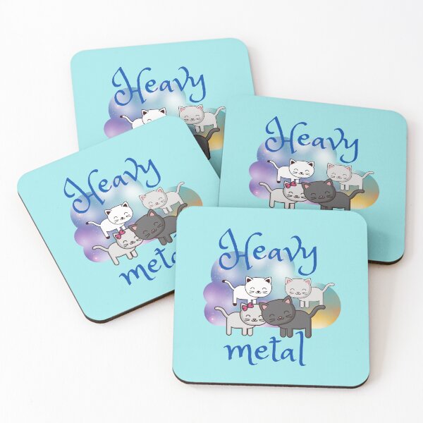 Item preview, Heavy metal funny mosh pit cats design designed and sold by OpulentFlair.