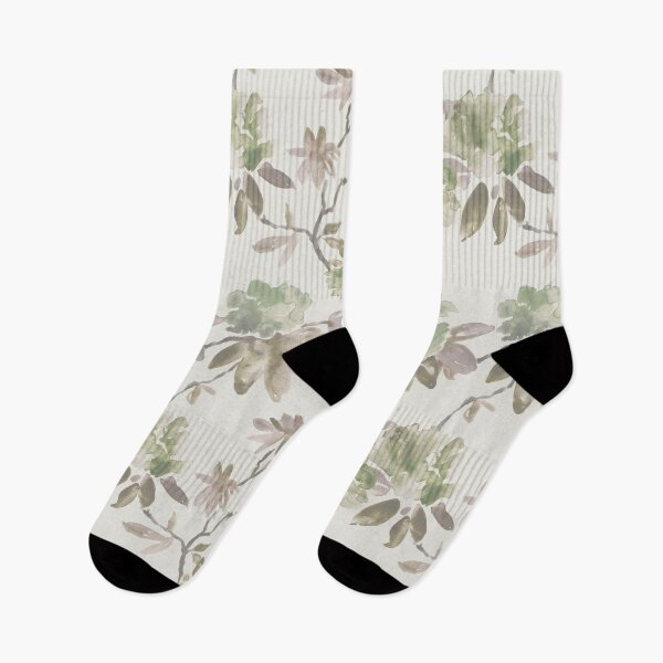 Item preview, Classic floral watercolor beige designed and sold by Alessandro Remo Mazzoni Remotextiles.