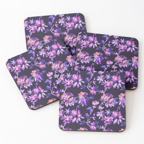 Item preview, Classic floral watercolor purple designed and sold by Alessandro Remo Mazzoni Remotextiles.